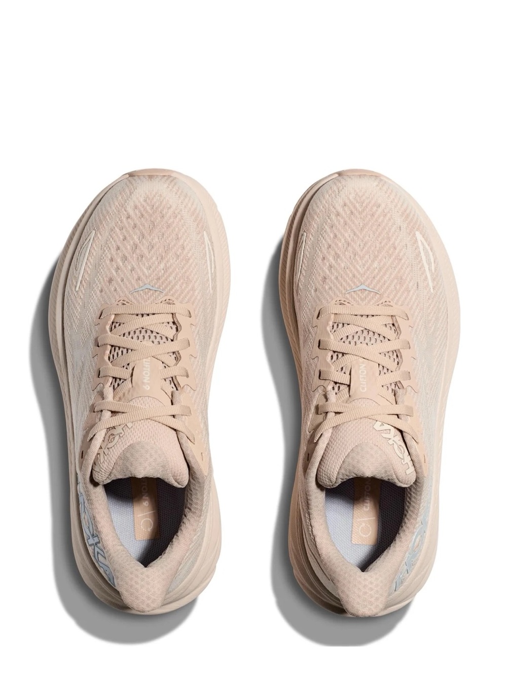 HOKA Women’s Clifton 9 in Shifting Sand/Eggnog - Picture 6 of 15